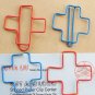 Lot of 200pcs Paper Clip Cross Shaped / Bookmark office B2