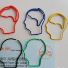 Lot of 200pcs Paper Clip Brain Head Shaped / Bookmark office