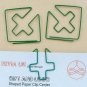 Lot of 200pcs Paper Clip Cross Shaped / Bookmark office B2