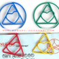 Lot of 200pcs Paper Clip Triangle Heart Shaped / Bookmark office B2