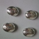 Lot of 16pcs Hope Luck Love Dream Bead  /jewelry bracelet  metal alloy Charm