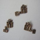 300pcs Gift Box Dollhouse miniature toy/jewelry bracelet metal alloy charm BEAD 15mm x 10mm