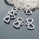 Lot of 500pcs mini 19 x 12mm Bow toy/jewelry bracelet alloy Charm