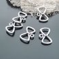 Lot of 500pcs mini 19 x 12mm Bow toy/jewelry bracelet alloy Charm