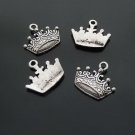 Lot of 200pcs Crown 17 x 12mm toy/jewelry bracelet metal alloy Charm