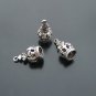 Lot of 100pcs 3D Crown 17 x 8mm toy/jewelry bracelet metal alloy Charm