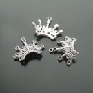 Lot of 400pcs Crown 24 x 14mm toy/jewelry bracelet metal alloy Charm