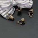 Lot of 200pcs 3D mini Bucket 22 x 11mm toy/jewelry bracelet metal alloy Charm B2