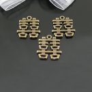 200pcs Chinese Zodiac Happy/jewelry Charm 20 x 22mm CM951