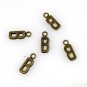 500pcs Alphabet B jewelry bracelet metal Charm Bead  16 X 6mm