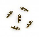 500pcs Alphabet F jewelry bracelet metal Charm Bead  16 X 6mm