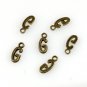 500pcs Alphabet G jewelry bracelet metal Charm Bead  16 X 6mm