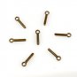 500pcs Alphabet I jewelry bracelet metal Charm Bead  16 X 6mm