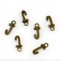 500pcs Alphabet J jewelry bracelet metal Charm Bead  16 X 6mm