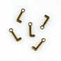 500pcs Alphabet L jewelry bracelet metal Charm Bead  16 X 6mm