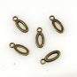 500pcs Alphabet O jewelry bracelet metal Charm Bead  16 X 6mm
