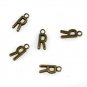 500pcs Alphabet R jewelry bracelet metal Charm Bead  16 X 6mm