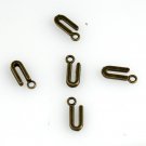500pcs Alphabet U jewelry bracelet metal Charm Bead  16 X 6mm
