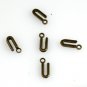 500pcs Alphabet U jewelry bracelet metal Charm Bead  16 X 6mm