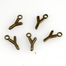 500pcs Alphabet Y jewelry bracelet metal Charm Bead  16 X 6mm