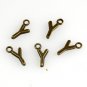500pcs Alphabet Y jewelry bracelet metal Charm Bead  16 X 6mm