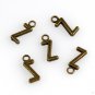 500pcs Alphabet Z jewelry bracelet metal Charm Bead  16 X 6mm