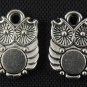 500pcs Owl jewelry bracelet metal Charm Bead  14 X 10mm