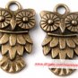 500pcs Owl jewelry bracelet metal Charm Bead  20 X 11mm