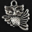 300pcs Owl jewelry bracelet metal Charm Bead  20 X 17mm