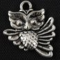 300pcs Owl jewelry bracelet metal Charm Bead  20 X 17mm