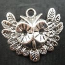 100pcs Owl jewelry bracelet metal Charm Bead  35 X 30mm