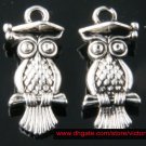 500pcs Owl jewelry bracelet metal Charm Bead  22 X 10mm