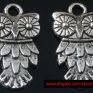 500pcs Silver Owl jewelry bracelet metal Charm Bead  20 X 11mm