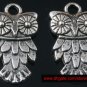 500pcs Silver Owl jewelry bracelet metal Charm Bead  20 X 11mm