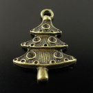 300XDollhouse Christmas Tree  /jewelry Pendant metal alloy charm 26 x 18mm CM904