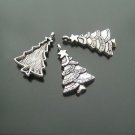 200XDollhouse xmas Christmas Tree  /jewelry Pendant metal alloy charm 28 x 25mm CM892