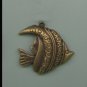 120 XDollhouse Tropical Fish  /jewelry Pendant metal alloy charm 37 x 32mm