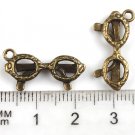 500 XDollhouse Glasses Sunglasses  /jewelry Pendant metal alloy charm 21 x 9mm