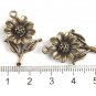 300 XDollhouse Sunflower  /jewelry Pendant metal alloy charm 27 x 18mm