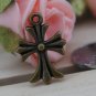 300 XDollhouse Cross  /jewelry Pendant metal alloy charm 19 x 16mm