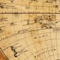 Antique Navigation World Map Cotton Canvos Map Retro Map 100 x 81cm