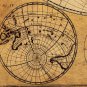 Antique Navigation World Map Cotton Canvos Map Retro Map 100 x 81cm