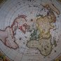 Antique Navigation World Map Cotton Canvos Map Retro Map 45 x 40cm