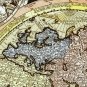 Antique Navigation World Map Cotton Canvos Map Retro Map 108 x 92cm