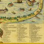 Antique Venice World Map Cotton Canvos Map Retro Map 90 x 50cm
