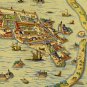 Antique Venice World Map Cotton Canvos Map Retro Map 90 x 50cm