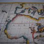 Antique Venice World Map Cotton Canvos Map Retro Map 92 x 56.5cm