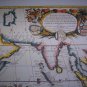 Antique Venice World Map Cotton Canvos Map Retro Map 92 x 56.5cm