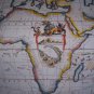 Antique Venice World Map Cotton Canvos Map Retro Map 92 x 56.5cm