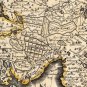 Antique Hollandia Venice World Map Cotton Canvos Map Retro Map 87 x 72cm
